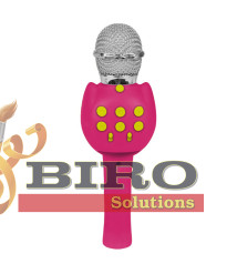 BT Microfon pentru karaoke roz, 60766